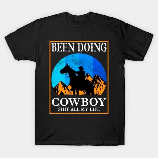 Cool cowboy Horse Rider, Cowboy Stuff, Wild West T-Shirt by Jakavonis